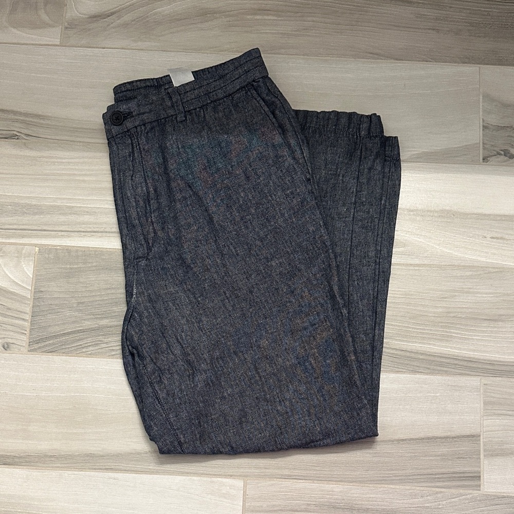Banana Republic Dark Gray Men's Pants 36x32 drawstring as well EUC